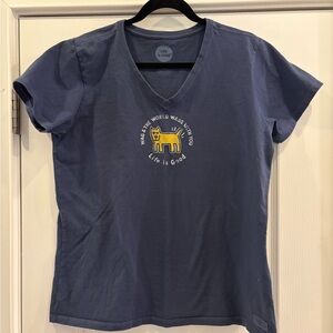 Life Is Good Navy Crusher Tee